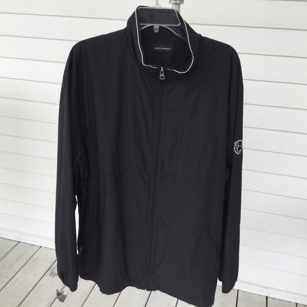 Greg Norman Rain Jacket, Full Zip Front, Size Large
